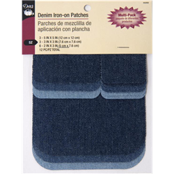 DRITZ 52282 Denim Iron-On Patches