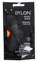 DYLON 87012 Permanent Fabric Dye Velvet Black