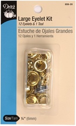 DRITZ D659-35 Large Eyelet Kit Gilt