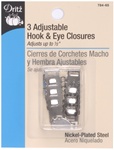 DRITZ D784-65 Adjustable Hook & Eye Closures