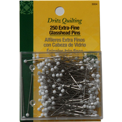 Dritz D3004 Extra-Fine Glass Head Pins