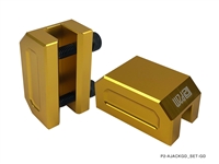 P2M FRAME RAIL JACK ADAPTERS : GOLD (2PCS SET)