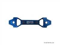 P2M ADJUSTABL BILLET ALUMINUM BATTERY BRACKET BLUE