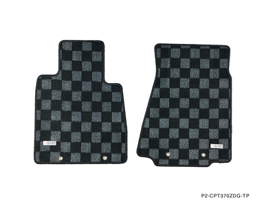 P2M NISSAN Z34 370Z RACE FLOOR MATS : DARK GREY