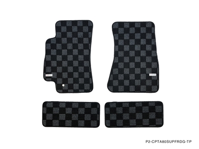 P2M TOYOTA SUPRA (A80) 1993-98 RACE FLOOR MATS : DARK GREY