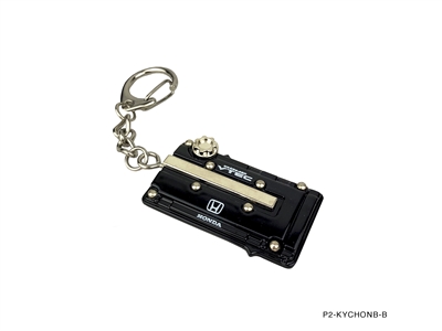 P2M METAL KEYCHAIN HONDA B-SERIES BLACK