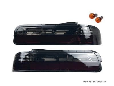 P2M NISSAN S13 SILVIA 2PCS SMOKED REAR TAIL LIGHT KIT [LED VERSION]