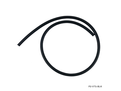 P2M VACUUM HOSE :  6MM ID, 2MM THICKNESS BLACK - PRICED PER FOOT