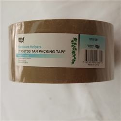 Tusa 010-361 Hardware Helpers 2" x 55yds Tan Packing Tape