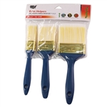 Tusa 020-109 Paint Helpers 3 Piece Plastic Handle Brush Set, 1", 2", 3"