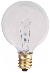 True Value Westinghouse, 03740-54, 15GC, 2 Pack, 15W, 120V, Clear, Vanity Globe, Light Bulb, Candelabra Base