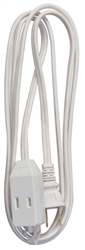 Ho Wah Kintron True Value, 09411ME, 6' 16/2 SPT-2, White, Polarized Cube Tap Extension Cord