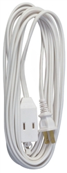 Ho Wah Kintron True Value, 09413ME, 12' 16/2 SPT-2, White, Polarized Cube Tap Extension Cord