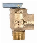 Apollo Valve 10-407-05 Safety Relief Valve, 30 psi Set Pressure, 3/4" NPT Male x 3/4" NPT Female