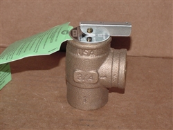 Apollo Valve 10-408-05 Safety Relief Valve, 30 psi Set Pressure, 3/4" NPT Female x 3/4" NPT Female