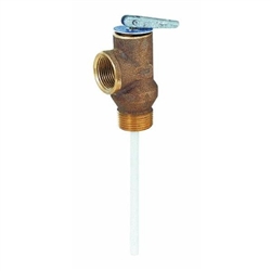 Watts Brass & Tubular, 100XL4-150, 3/4" Automatic Temperature And Pressure Relief Valve, 4" 150 PSI