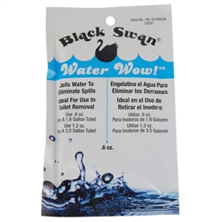 Black Swan 10250 (Like Oatey 31416 Gel) .6 OZ Water Wow!, Solidifies Water, Eliminates Spills During Toilet Removal