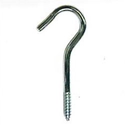 Hindley 10474 Round End Screw Hook Chromate #W804 With A 3-7/8" Length