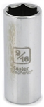 Master Mechanic, Danaher, 105189, 3/8 Drive, 9/16", 12 Point Deep Well Socket.