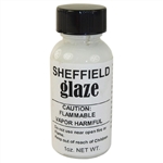 Sheffield, 1125, 1 OZ Bottle, White Glaze ( Gloss White ), Porcelain Touch Up Paint, For Porcelain Surfaces