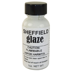 Sheffield, 1125, 1 OZ Bottle, White Glaze ( Gloss White ), Porcelain Touch Up Paint, For Porcelain Surfaces