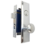 Marks Metro 114A/26D Right Hand Satin Chrome Mortise Entry, Thru Bolted, Lockset, Lock Set