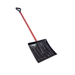 My Helper 1199HB 18" x 14" Poly Blade Snow Shovel 48" Handle