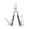 Sheffield 12000 Silver 15-in-1 Folding Multi Tool Grey W/Pouch