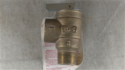 Apollo Valve 13-511-08 Safety Relief Valve, 15 psi Set Pressure, 3/4" NPT Female x 3/4" NPT Male