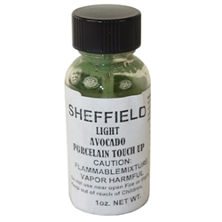 Sheffield, 1671, 1 OZ Bottle, Light Avocado, Porcelain Touch Up Paint, For Porcelain Surfaces