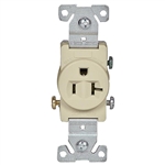 Cooper 1877V Ivory Single Receptacle Outlet 20A-125V 2 Pole 3 Wire Grounded Gfci Receptacle