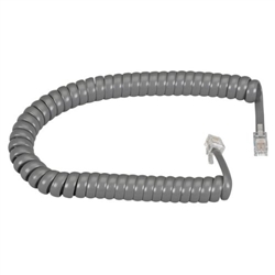 CONECT IT, 20-525GR, 25', GRAY, COILED MODULAR HANDSET CORD