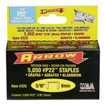 Arrow, 225, 5000 Pack, 5/16" Staple, For P22 Plier Staple Gun