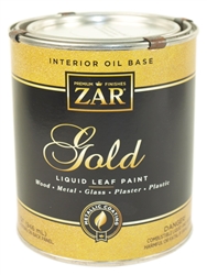 ZAR United Gilsonite UGL, 23512, 1 QT 32 OZ, Gold Paint, Brilliant Gold Leaf Finish