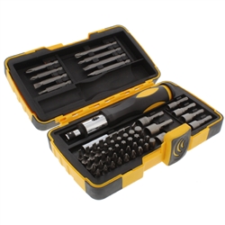 KC Professional 24007 63 Piece Ratchet Screwdriver Set With Case