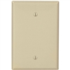 Cooper, 2729V, 1 Gang Jumbo Nylon Blank Wall Plate, Ivory