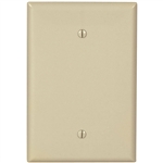 Cooper, 2729V, 1 Gang Jumbo Nylon Blank Wall Plate, Ivory