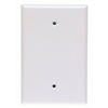 Cooper Wiring Devices, 2729W, Plastic Blank 1-Gang White Oversize Wall Plate