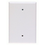 Cooper Wiring Devices, 2729W, Plastic Blank 1-Gang White Oversize Wall Plate
