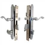 Marks Thinline Slim Line, 2750B/26D, Satin Chrome, Left Hand, Mortise Entry Lever Plate Trim Set Lockset Single Cylinder Lock Set