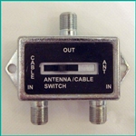 CONECT IT, 35-177X, 2 Way Coaxial Cable Switch, 75 ohm, 2 Input, 1 Output