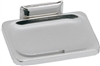 Decko Bath Products, 38000, Wall Mount Soap Dish, 4-1/2" x 3-1/2", Chrome Plated