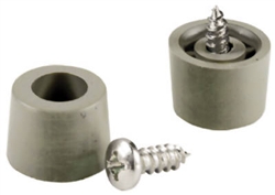 Brainerd, 436XC, 4 Pack, 1/2" x 1/4", Gray Plastic Screw Bumpers