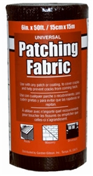 Gardner Gibson, 4502-GA, 6" x 50', Black Universal Patching FBG Fabric, Roof Seal Tape