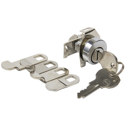 Em-D-Kay 4735 Mailbox Lock With Dust Shutter And Clip With 5 Cams And NA14 Keyway