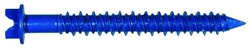 Tuff Stuff, 50152, Tapcon, 18 Pack, 1/4" x 1-1/4" Hex Washer Head Slotted Concrete Screw Anchor Blue