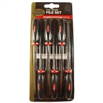 Tuff Stuff Professional Series, 50611, 6 Pc. Needle File Set Rubber Grip Handle