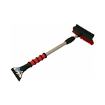 Hopkins 511-E Mallory 36" Telescoping Snow Broom Brush and Rubber Squeegee with a Ice Scraper Blade (Colors may vary 1 Per Order)