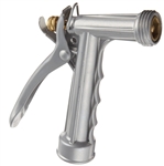 Aqua Plumb, 562, Zinc, Super Pistol Grip, Hose Nozzle, With Threaded End