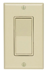 Leviton, 5673-2I, Decora 3-Way Quiet Rocker Switch with Wall Plate